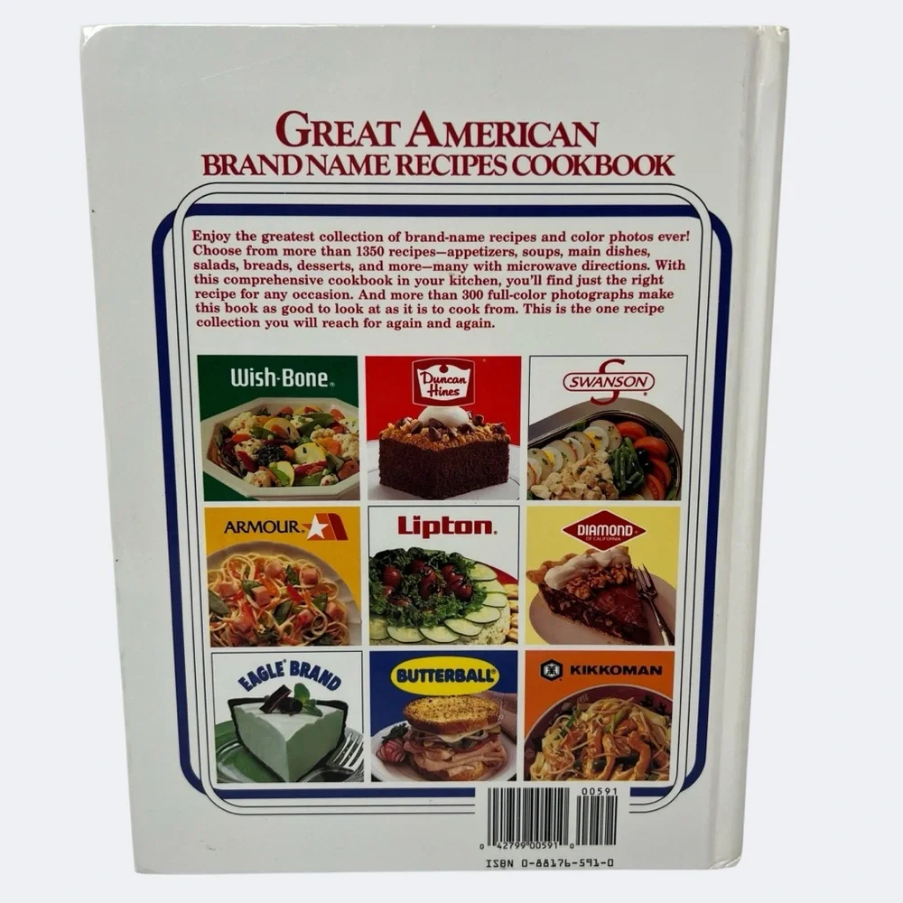 Great American Brand Name Recipes Cookbook 1989 Hardcover
